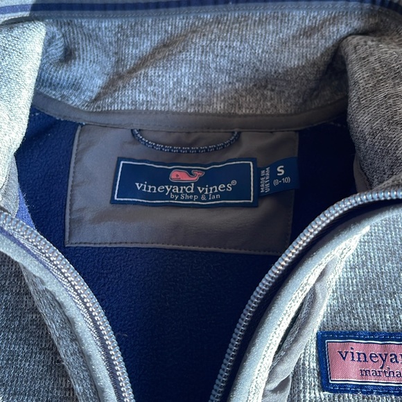 Vineyard Vines Boys Mountain Sweater Fleece Quarter-Zip - Picture 3 of 3
